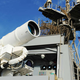 Un cañón laser a bordo del USS Ponce.